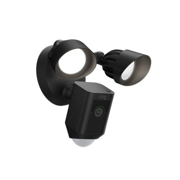 Cámara de Seguridad Ring Floodlight Cam Wired Plus para Exteriores, Negro.
