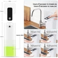 thumbnail image 5 of Dispensador automático de jabón, dispensador de desinfectante de manos sin contacto, 4 velocidades ajustables, velocidad de espuma rápida recargable por USB (jabón), 5 of 5