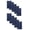 Navy, variant on - Fringed Reversible Fingertip Towel Size: 11" W x 18" L (10 Pack)