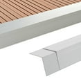 thumbnail image 2 of vidaXL Decking Angle Trims Floor Tile Outdoor Flooring Tile 5 pcs Aluminum, 2 of 19