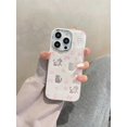 thumbnail image 2 of Étui Rigide en Silicone avec Nœud Mignon pour iPhone 11 12 13 14 15 Pro Max 15 Plus, 2 of 7