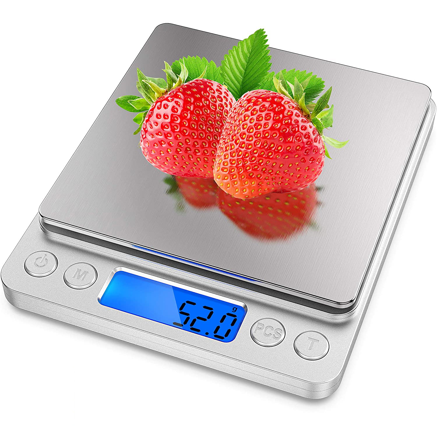 22 lb Multifunction Digital Kitchen Scale Weight Grams and Oz for Home Baking and Cooking Color Gold 