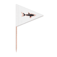 thumbnail image 1 of Sharks Hang Upside-down Bloodstains Suspension Toothpick Triangle Cupcake Toppers Flag, 1 of 3