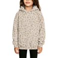 thumbnail image 4 of Grblisyd Girls Hoodies Cute Leopard Print Pullover Sweatshirts Fashion Casual Long Sleeve Fall Top, 4 of 5