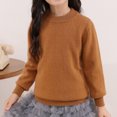 thumbnail image 2 of UAMVSH Baby Toddler Boys Sweater Girls Knit Pullover Sweatshirt Long Sleeve Crew Neck Solid Casual Tops Fall, 2 of 3