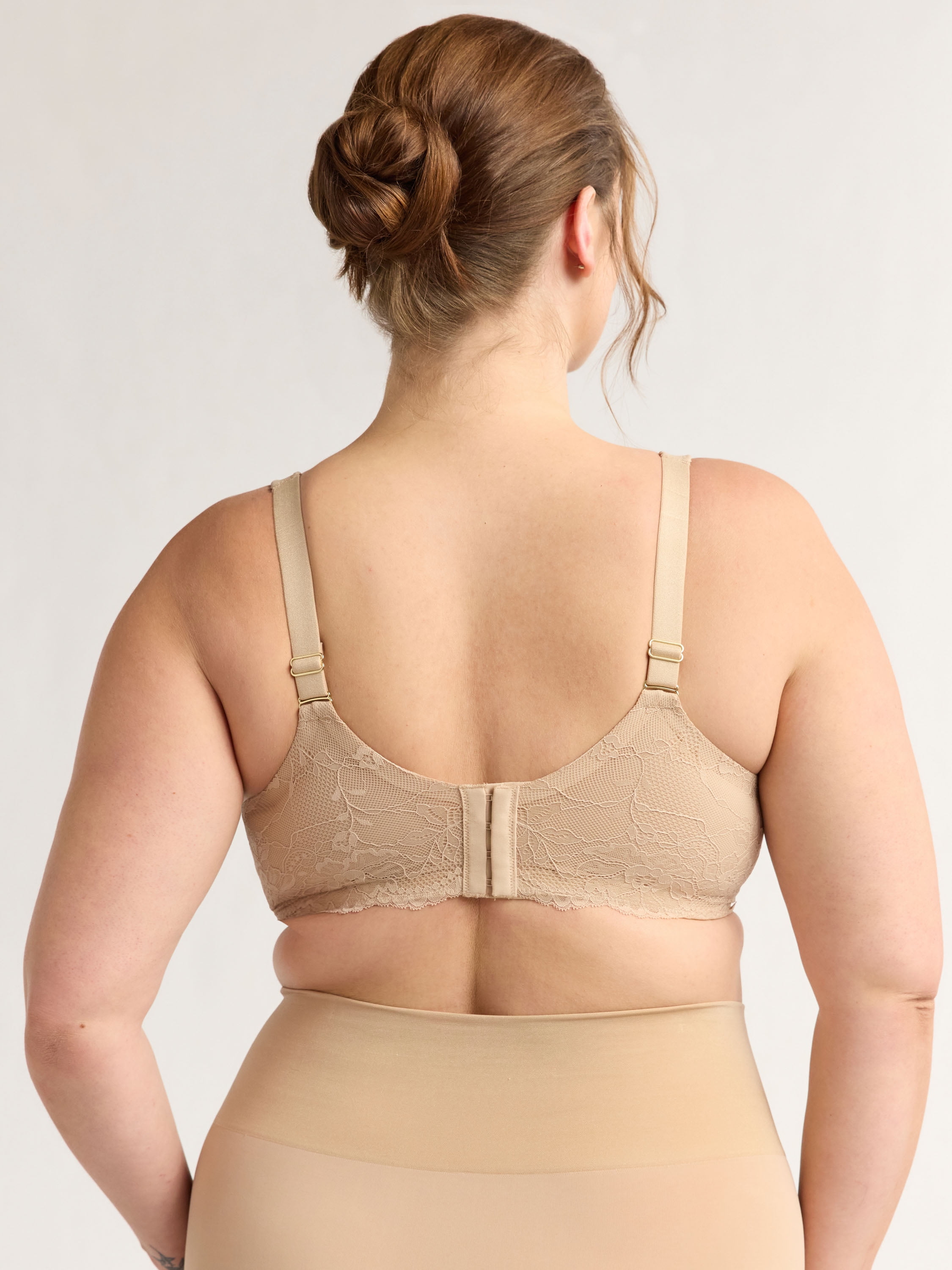 Joyspun Women's & Women's Plus Lace Wing T-Shirt Bra, Sizes 38DD-46DDD