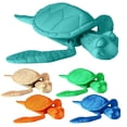 thumbnail image 3 of Flexi Sea Turtle Articulated Model 3D Printed Decorative Art Piece for Stress Relief and Desktop Display Blue Marine Life Figurine, 3 of 5
