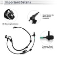 thumbnail image 4 of Unique Bargains ABS Wheel Speed Sensor Front Left ABS Sensor Anti-lock Braking System Sensor No.59810D4000 for Kia Optima 2016-2020, 4 of 6