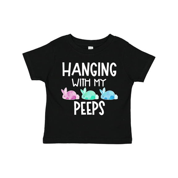 Inktastic Easter Hanging with My Peeps Pastel Bunnies Boys or Girls Toddler T-Shirt