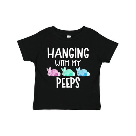 

Inktastic Easter Hanging with My Peeps Pastel Bunnies Gift Toddler Boy or Toddler Girl T-Shirt