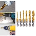 thumbnail image 2 of 1Pc Plated Hex Shank Hss Screw Thread Metric Tap Drill Compound Tap M3, 2 of 7