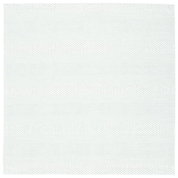 SAFAVIEH Marbella Cassarah Striped Area Rug, Ivory, 7' x 7' Square
