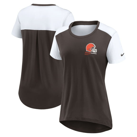 Women's-Nike Brown Cleveland Browns Performance Fashion T-Shirt
