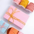 thumbnail image 2 of Musbetu 50 Yard Raffia Ribbon Soft Suede Texture Solid Color Anti-break Cuttable DIY Narrow Gift Packaging Christmas Decorations Raffia Paper Strap Present Decor Supplies, 2 of 7