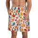 thumbnail image 1 of Balery Autumn Leaves Traje de Baño Estilo Hawaiano para Hombre, Shorts de Secado Rápido con Bolsillos-Large, 1 of 6