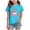 D3-Sky Blue, variant on sdbrld Girls' Tees Tops, Kids Christmas Gifts Short Sleeved Cute Graphic Shirts for Holiday Clothing Sky Blue Sizes 7-8 Years
