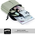 thumbnail image 4 of HAWEE Multifunction Phone Bag One Shoulder Phone Waist Bag Diagonal Cross Bag Smart Phone Case Outdoor Bag Triple Zip Hipster, 4 of 6