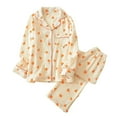 thumbnail image 1 of Women's Pajama Sets Comfortable Sleepwear for Home Relaxation with Lace Design and Button Closure for All Seasons, 1 of 3