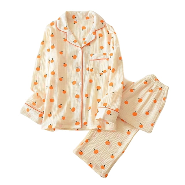 Women's Pajama Sets Comfortable Sleepwear for Home Relaxation with Lace Design and Button Closure for All Seasons