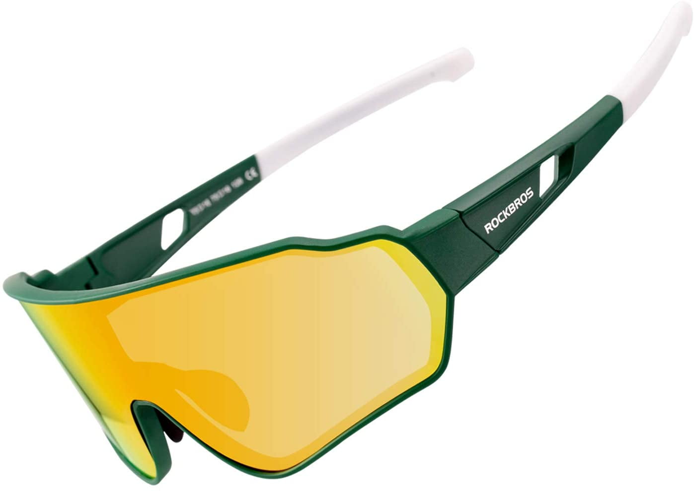 ROCKBROS Photochromic Rimless Sunglasses Eyewear UV400 Goggles Blue Green 