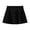 Black, variant on lnmuld Solid High Waist Micro Pleated Mini Skort Lined Preppy Back to School Mix Match Outfit for Girls Navy,11-12 Years