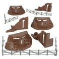 thumbnail image 3 of BMC Classic Marx Axis Ambush - 14pc Brown Plastic Army Men Playset Accessories, 3 of 6