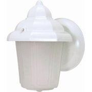 Nuvo 60-639 - 1 Light - 9" - Wall Lantern - Hood Lantern w/ Satin Frosted Glass
