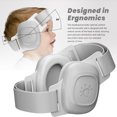 thumbnail image 3 of Wiher Baby Ear Muffs for Noise Protection (3–48 Months), 25dB Noise Cancelling Headphones for Travel, Airplanes, Concerts – CE & CPC Certified Hearing Protection & Improves Sleep,Gray, 3 of 8
