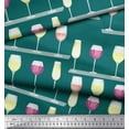 thumbnail image 3 of Soimoi Rayon Fabric Wine Glass Bar Decor Fabric Printed Yard 42 Inch Wide, 3 of 3