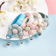 thumbnail image 6 of Miaocao XSmall Dog Collar with Bell,(2 Pack Pink+Beige) Cat Collar with Bells Flower Suede Girl Cute Fancy Puppy Collar with Bells for XXS XS Tiny Little Kitten Pet Female Dogs,Neck 8-12 Inch, 6 of 7