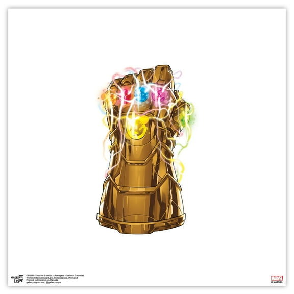 Gallery Pops Marvel Comics Avengers - Infinity Gauntlet Wall Art, Unframed Version, 12" x 12"