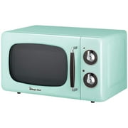 0.7 Cu ft New Magic Chef 700 Watt Countertop Microwave in Mint Green