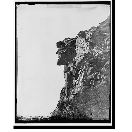 Historic Print, Old Man of the Mountain, Franconia Notch, White Mountains, 18" x 24"
