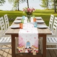 thumbnail image 4 of Table Runners 72 Inches Long Dress Scarves, Japanese Wedding Farmhouse Kitchen/Dining Table Runner, Coffee Tablerunners, Cute Owls Pink Cherry Blossoms 14x72 Inch, 4 of 9