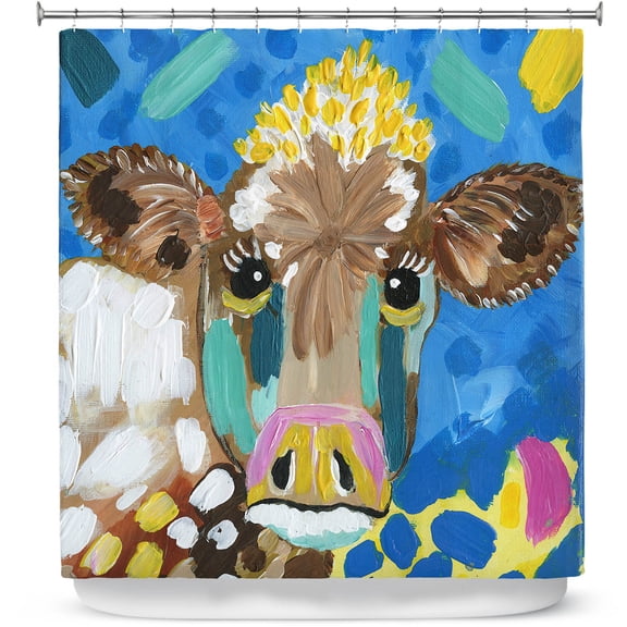 Shower Curtains 70" x 93" from DiaNoche Designs by Shay Livenspargar - Molly Moo