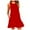 Red, variant on Blmnix Spring Women Dresses Long 2024 Brown Sleeveless Solid Classy Shift Pretty Girls Dresses