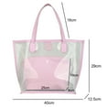 thumbnail image 2 of Large capacity pvc hand-carried One Shoulder bag Fashion transparent casual Going out bucket bag, 2 of 7