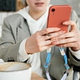 thumbnail image 4 of Universal Cell Phone Wrist Strap Colorful Mixed Style Anti-Lost Short Phone Lanyard Compatible With All Phone Cases Blue And Purple, 4 of 8