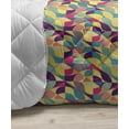 thumbnail image 3 of Floral Down Alternative Comforter, Continuous Pattern of Flowers and Dots and Blossoming Vintage Design, Microfiber Quilt for All Season, 5 Sizes, Indigo and White, by Ambesonne, 3 of 3