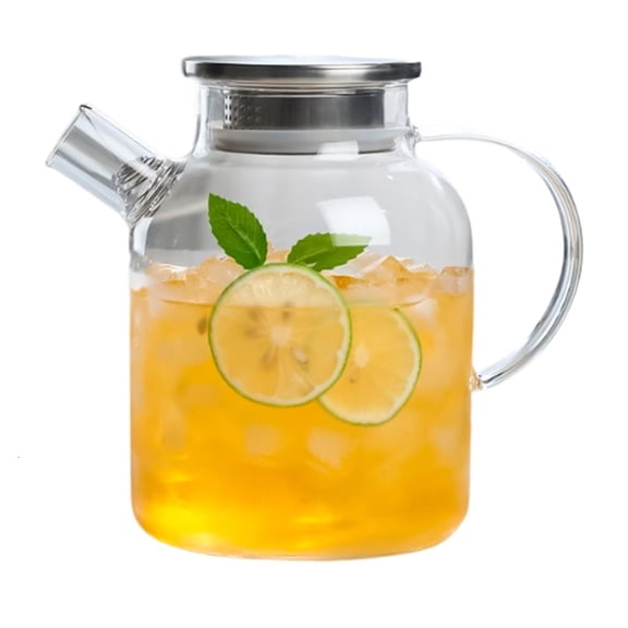 lanema Heat-Resistants Water Pitcher with Lid Large Capacity Glass Teapot Cold Water Kettles Jugs for Household Use