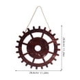 thumbnail image 2 of STRANDCHIC 4 Pcs Accessoires Western Roue de Chariot en Bois Rouge Foncé pour Déco Rustique Usage Intérieur et Extérieur, 2 of 6