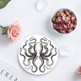 thumbnail image 3 of RYLABLUE Octopus Set of 8 Round Coaster for Drinks, Absorbent Ceramic Stone Coasters Cup Mat with Cork Base for Home Kitchen Room Coffee Table Bar Decor, 3 of 5