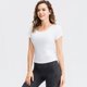 thumbnail image 1 of Camiseta deportiva para mujer, cuello redondo, manga corta, elástica, transpirable, que absorbe los Abanopi Camiseta deportiva para mujer, 1 of 7