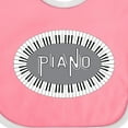 thumbnail image 4 of Inktastic Piano Keys Oval Boys or Girls Baby Bib, 4 of 4