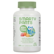 SmartyPants Kids Multi + Fiber & Omega 3 Fish Oil Gummy Vitamins with D3, C & B12 - 120 ct