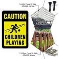 thumbnail image 6 of 2pcs 2 Pack Children Playing Caution Sign 7x10 inches 30 Mil Aluminum Security Warning Signs for Yard Street or School UV Protected and Waterproof, 6 of 7