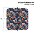 thumbnail image 3 of Pofeuu Hawaiian Style Print Leather Coasters Set of 6, Round Cups Mugs Mat Pad for Home Kitchen Heat Resistant Drink Coasters,Square, 3 of 7