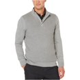 thumbnail image 2 of Perry Ellis Mens Colorblocked 1/4 Zip Pullover Sweater, Gris, XX-Large Perry Ellis Pull-over, 2 of 2