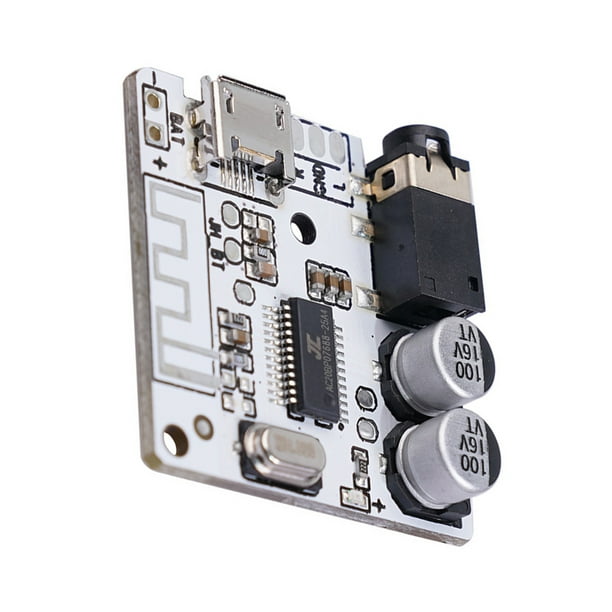Sidaley Receptor de Audio Bluetooth 5,0, placa de 3,7-5V, placa decodificadora Bluetooth MP3 sin pérdidas, módulo de altavoz de coche de música Electrónica miscelánea blanco