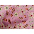 thumbnail image 4 of oneOone Cotton Poplin Light Pink Fabric Flower Watercolor Quilting Supplies Print Sewing Fabric By The Yard 56 Inch Wide, 4 of 4